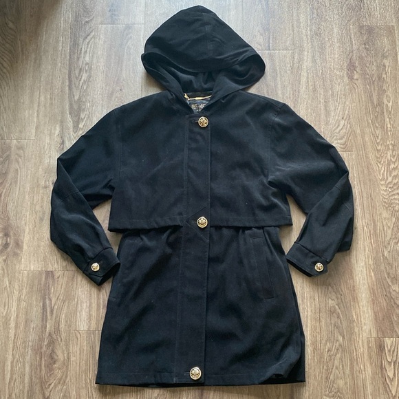 St. John Coat Collection by Marie Gray Hooded Long Jacket - Picture 1 of 15